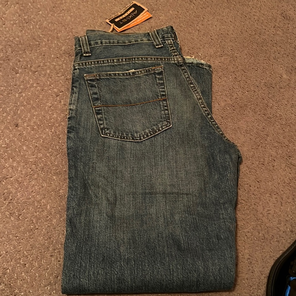 Mens, large blue straight jeans